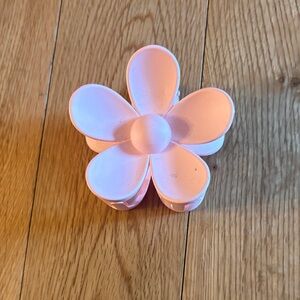 Pink Flower Hair Clip